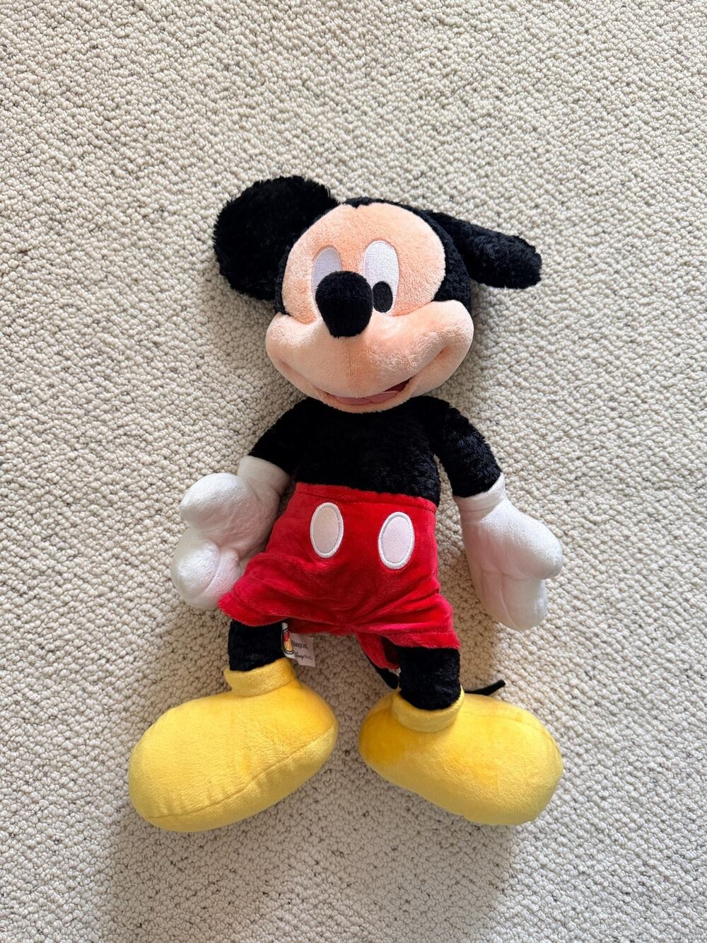 Disney Parks Mickey Mouse Plush 15" Classic Red Shorts Walt Disney World NWT